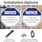 Signmission Notice Alarm and Video Monitoring i, 10 inch X 10 inch, Aluminum Metal Signs, 5PK OC-A-5Pack-10-325 - alternate 3