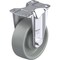 Blickle Rigid Plate Caster, Gry Nylon, 4", 400 lb. B-POG 100KA-12 - alternate 1
