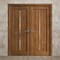 Sartodoors Interior Solid French Double Doors 36 x 96 inches, Ego 5014 Cognac Oak Veneer, Wood Interior Solid EGO5014DD-DKO-3696 - alternate 2