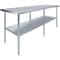 Amgood 30 in. x 84 in. Stainless Steel Table, Metal Utility Kitchen Prep Work Table, NSF AMG WT-3084-Z - alternate 1