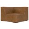 Homeroots 38" Brown Leather Modular Sofa 641029 - alternate 5