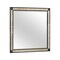 Homeroots 36" Black And Gold Faux Crystal And Wood Dresser Mount Framed Mirror 564629 - alternate 2