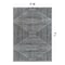 World Rug Gallery Bohemian Stripes Washable Non Slip Area Rug 5 ft x 7 ft Black WR73BLACK5X7 - alternate 5