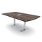 Skutchi Designs 6 Person Conference Table With Power Unit | 7' Arc Rectangle Table | Harmony Series HAR-AREC-48X84-T-H3041-ESIL - alternate 1