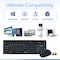 Delton Medical Grade Airtight Waterproof Wireless Computer Keyboard & Mouse, Black M90/M44 - alternate 4