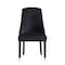 Homeroots Set of Two Tufted Black and Espresso Upholstered Velvet Dining Side Chairs 543537 - alternate 3
