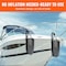 Vevor Boat Fenders Inflatable Ribbed Boat Bumpers for Docking 6.5" x 23" Black 80E01C - alternate 2