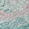 Homeroots 5' X 8' Teal Blue Floral Medallion Washable Indoor Outdoor Area Rug 607855 - alternate 4