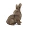 Homeroots Set of Two Brown Resin Bunny Outdoor Statues 721387 - alternate 4