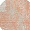Homeroots 8' Coral And Ivory Round Abstract Washable Indoor Outdoor Area Rug 612925 - alternate 2