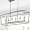 Jonathan Y Pagoda 49" 6-Light Classic Traditional Metal Linear Cage Lantern LED Pendant, Gray/Brass Gold JYL7439F - alternate 2