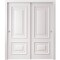 Sartodoors Sliding Closet Bypass Doors 48x84 inches White Solid Core Modern Interior ROYAL9822DBD-EMAL-4884 - alternate 1