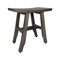 Homeroots 18" Antiqued Gray Teak Rectangular Shower Bench 376758 - alternate 2
