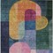Homeroots 3' X 5' Green Copper And Pink Abstract Washable Indoor Outdoor Area Rug 604476 - alternate 6
