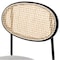 Leisuremod Euston Wicker Dining Chair with Velvet Round Seat, Grey EC17GR - alternate 3