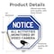 Signmission Notice All Activities Monitored by, 10 inch X 10 inch, Vinyl Decal, 2PK OC-D-2PACK-10-326 - alternate 2