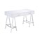 Homeroots 54" White and Silver Writing Desk With Two Drawers 491475 - alternate 4