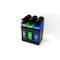 Commercial Zone Products Avante Series Triple Stream Black Trash/Recycling/Composting 30 Gallon Narrow Containers w/ Canopy 787306MSA - alternate 2