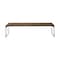 Homeroots Rectangular Mango Woodmedium Brown Top And Black Iron Base Accent Bench 376175 - alternate 1
