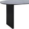 Homeroots 67" Black Solid Wood Sled Base Oval Dining Table 712226 - alternate 3