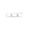 Homeroots 136" White Glass and Marble Double Pedestal Base Dining Table 722445 - alternate 3