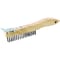 Prosource Wire Brush with Scraper, 1-3/4 in L Trim, Metallic Bristle, 3/4 in W Brush, 10-7/8 in OAL WB01416S - alternate 1