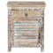 Homeroots 30" White Solid Wood Distressed One Drawer Nightstand 521205 - alternate 1