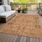 Homeroots 3' X 5' Terra Cotta Beige And Gray Oriental Washable Indoor Outdoor Area Rug 582140 - alternate 5