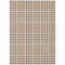 Homeroots 9' X 12' Brown And Beige Plaid Washable Indoor Outdoor Area Rug 601468 - alternate 3