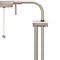 Homeroots 26" Nickel Metal Adjustable Table Lamp With Nickel Rectangular Shade 524646 - alternate 3