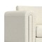 Homeroots 61" Ivory Fabric Sofa With Walnut Legs 641135 - alternate 2