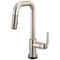 Brizo Litze Smarttouch Pull-Down Prep Faucet with Square Spout, Industrial Handle Stainless 64954LF-SS - alternate 1