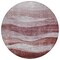 Homeroots 8' Blush And Brown Round Abstract Washable Indoor Outdoor Area Rug 604961 - alternate 5