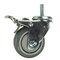 Service Caster 3.5 Inch SS Thermoplastic Rubber 12mm Threaded Stem Caster Total Lock Brake SCC-SSTSTTL20S3514-TPRB-M1215 - alternate 1
