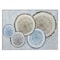 Homeroots 2' X 3' Blue Gold and Gray Faux Bois Washable Non Skid Indoor Outdoor Area Rug 564401 - alternate 5