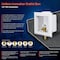 Everflow Icemaker Outlet Box W/ Valves; 1/2'' MIP/SWT; White ABS (Single) SB100-T - alternate 3