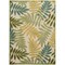 Homeroots 6' X 9' Green Yellow And Blue Palm Leaf Indoor Outdoor Area Rug 548072 - alternate 1