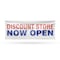 Signmission Discount Store Now Open, 48 Inch x 120 Inch, Vinyl Banner B-120-30546 - alternate 1