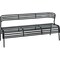 Safco Outdoor/Indoor Bench, CoGo Steel, Black 4368BL - alternate 1