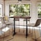 Flash Furniture 48" x 30" Tabletop, Seamless Surface Technology, Dark Brown and 5" x 22" Black Bar Height T-Bases ST-REC3048-WBR-T0522B-GG - alternate 3