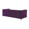 Homeroots 84" Purple Velvet Sofa With Silver Legs 543947 - alternate 3