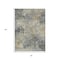 Homeroots 5' X 8' Pewter Charcoal And Gold Abstract Washable Indoor Outdoor Area Rug 630880 - alternate 2