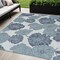 Homeroots 5' X 7' Navy Blue Ivory And Blue Floral Indoor Outdoor Area Rug 552489 - alternate 2