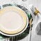 Smarty Had A Party 10.25" Ivory with Gold Harmony Rim Plastic Dinner Plates (120 plates), 120PK 640G-CASE - alternate 5