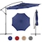 Simple Deluxe 9.8ft Offset Umbrella Cantilever Patio Hanging Umbrella Outdoor Market Umbrella with Crank and Cros 3A88LGBRLAOFFSET10BLUV2 - alternate 1