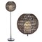 Jonathan Y Bea 61" Outdoor Woven Globe LED Floor Lamp, Coffee/Black JYL6507A - alternate 3