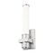 Z-Lite Idris 1 Light Wall Sconce, Brushed Nickel/Opal White, 5 In W 1019-1S-BN-LED - alternate 3