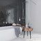 Apollo Tile Black 11 in x 12.6 in Glass Glossy Floor and Wall Mosaic Tile 4.81 sqft/case, 5PK APLHB88091A - alternate 3