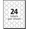 Avery Label, Round, 3/4Dia, Orng 6PK AVE05465 - alternate 2