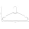 Elama Home 50 Piece Plastic Hanger Set with Notched Shoulders in White ELH-009-WHITE - alternate 3